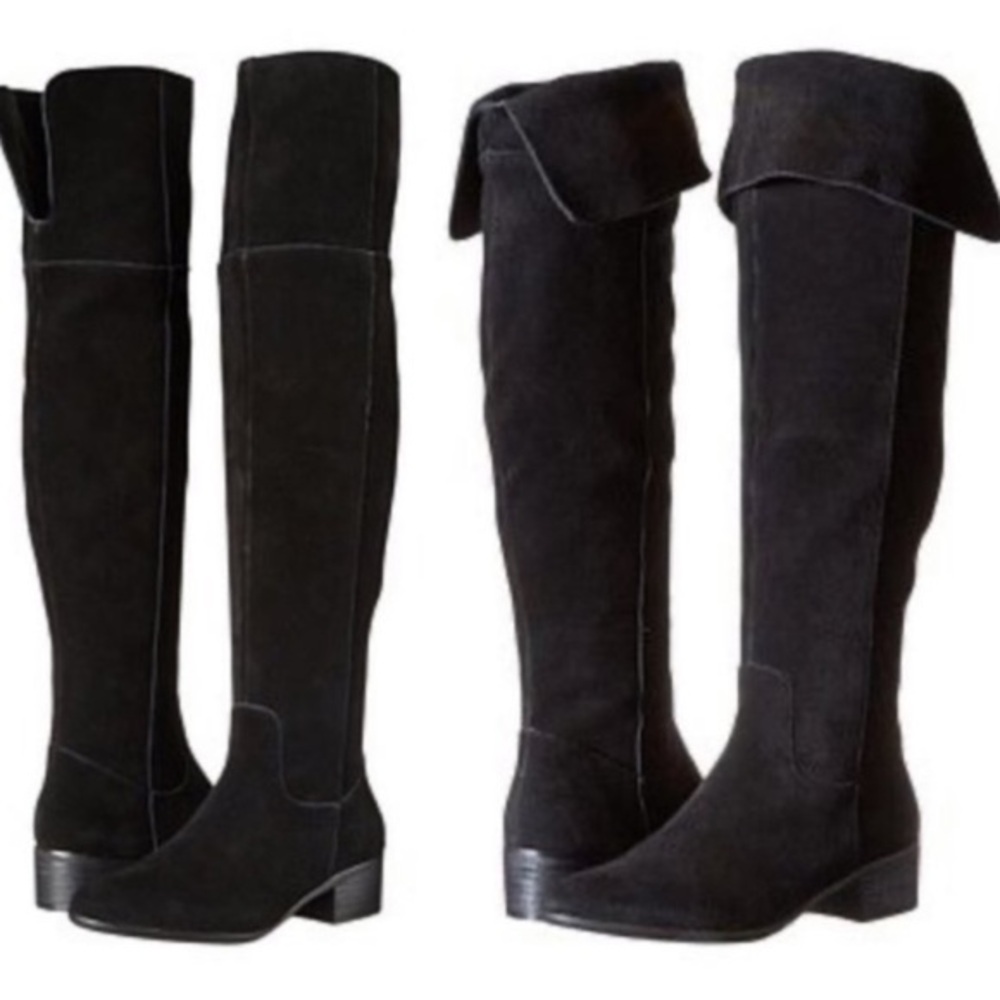 Steve Madden Black Suede Tyga Boots Size 8.5